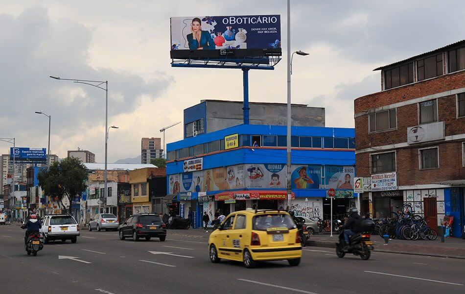 Valla publicitaria Bogotá