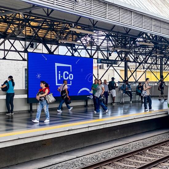 Publicidad Pantalla Metro de de Medellin